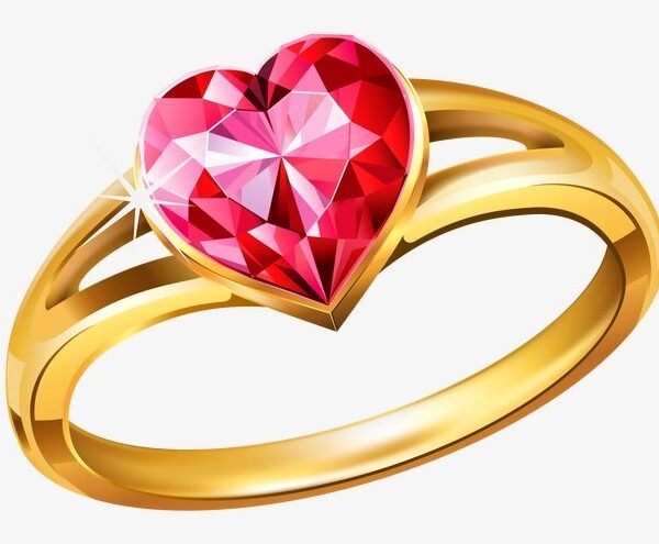 Golden Heart Ring